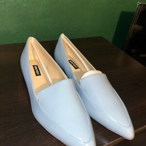 Nine West Women's Sky Blue Flat loafers (10)